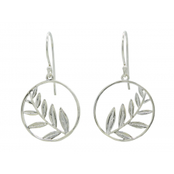 Boucles d'oreilles ronde végétal - Bibop et Lula