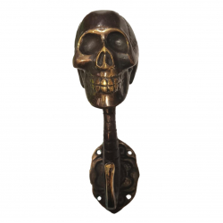 Patère, porte-manteau mural, bronze, Skeleton - Bibop et Lula