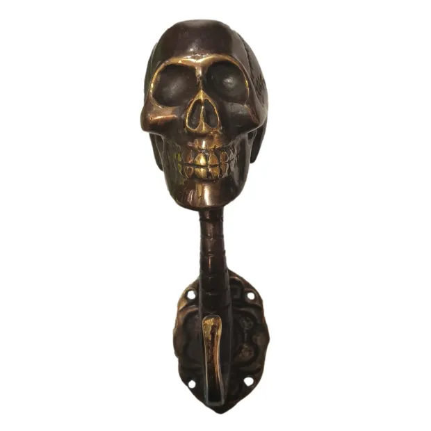 Patère, porte-manteau mural, bronze, Skeleton
