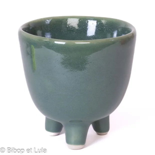 Petit Pot en Céramique Uni vert