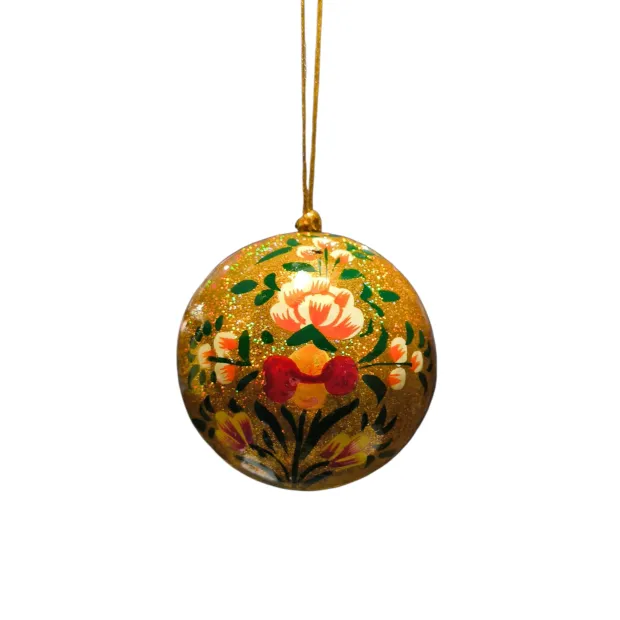 Boule de Noël Sanjay or