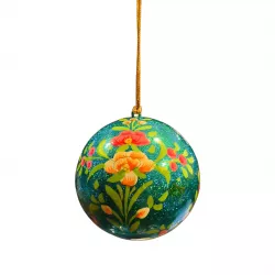 Boule de Noël Sanjay turquoise - Bibop et Lula