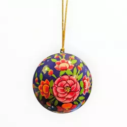 Boule de Noël Sanjay bleu - Bibop et Lula