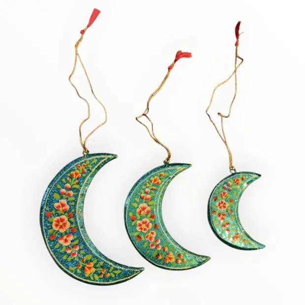 Décoration à suspendre Luna bleu
