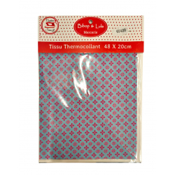 Tissu thermocollant Blue round - Bibop et Lula