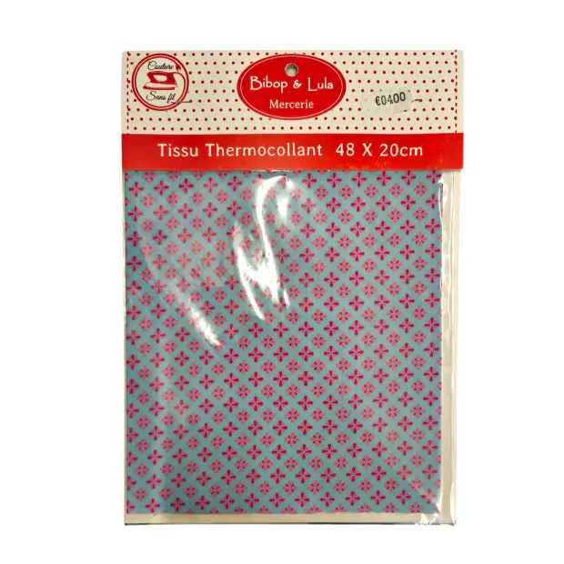 Tissu thermocollant Blue round