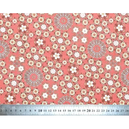 Coupon tissu 1 mètre Milkyway red