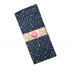 Coupon tissu 1 mètre Blue star - Bibop et Lula