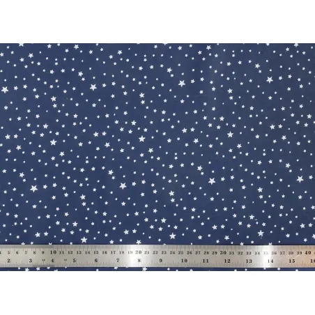 Coupon tissu 1 mètre Blue star