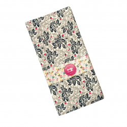 Coupon tissu 1 mètre White leaves - Bibop et Lula