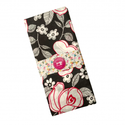 Coupon tissu 1 mètre Red Rose - Bibop et Lula