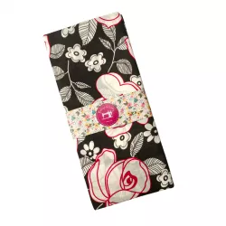 Coupon tissu 1 mètre Red Rose - Bibop et Lula