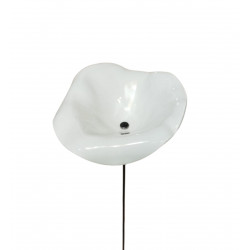 Fleurs en verre blanche coquelicots - Grand - Bibop et Lula