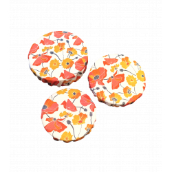 Trio de charlottes alimentaires Pavots - Bibop et Lula