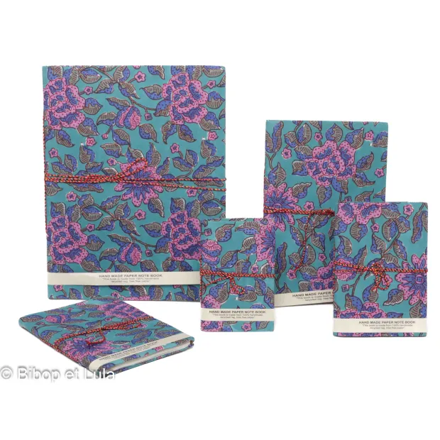 Carnets tissu Pallav, papier recyclé