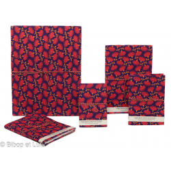 Carnets tissu Neel , papier recyclé - Bibop et Lula