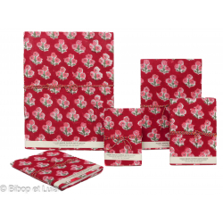 Carnets tissu Rohini, papier recyclé - Bibop et Lula