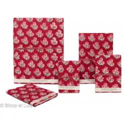Carnets tissu Rohini, papier recyclé - Bibop et Lula