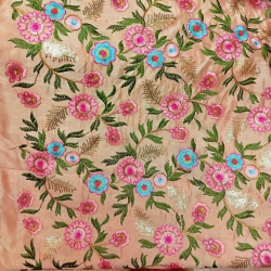 Tissu indien Bollywood Saharsa brodé de sequins - Bibop et Lula