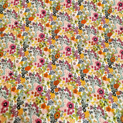 Tissu coton Foisonnement orange - Bibop et Lula