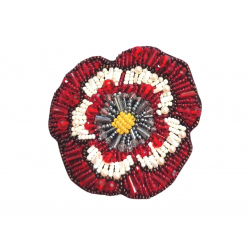 Broche Fleur Rouge - Bibop et Lula