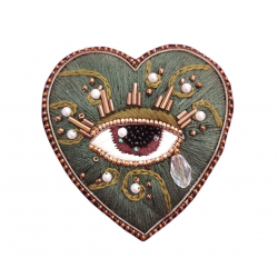 Broche Coeur Œil - Bibop et Lula