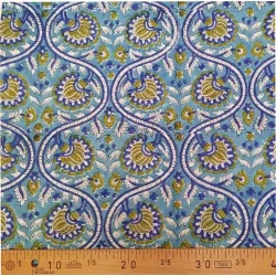 Tissu Block Print Indien Agra - Bibop et Lula