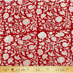 Tissu Block Print Indien Kanpur - Bibop et Lula