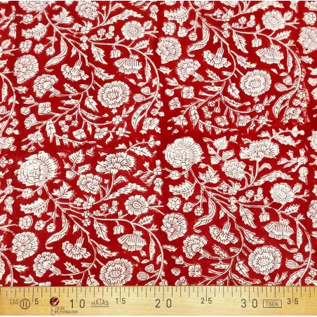 Tissu Block Print Indien Kanpur