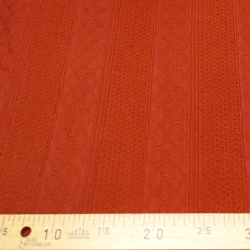 Tissu brodé Rayé Rouille - Bibop et Lula