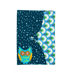 Protège carnet de santé bébé tissu original Hibou - Bibop et Lula