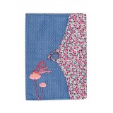 Protège carnet de santé fille tissu original Mona - Bibop et Lula