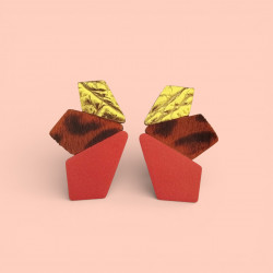 Boucles d'oreilles Mini Demeter Rouge - Bibop et Lula