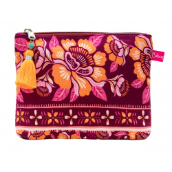 Pochette plate Calypso prune - Bibop et Lula