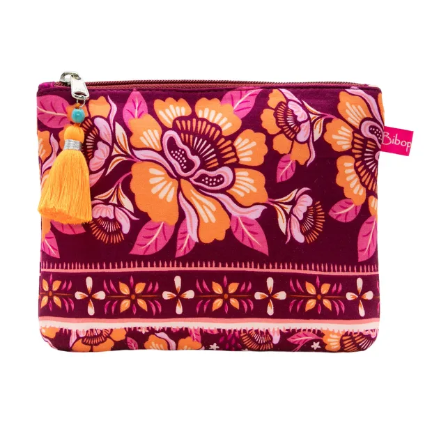 Pochette plate Calypso prune