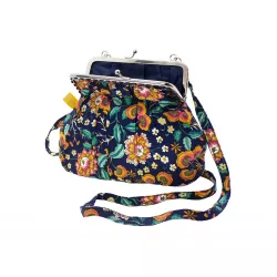 Petit sac rétro à clip Indigo Bloom - Bibop et Lula