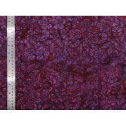 Tissu coton Batik Violette - Bibop et Lula