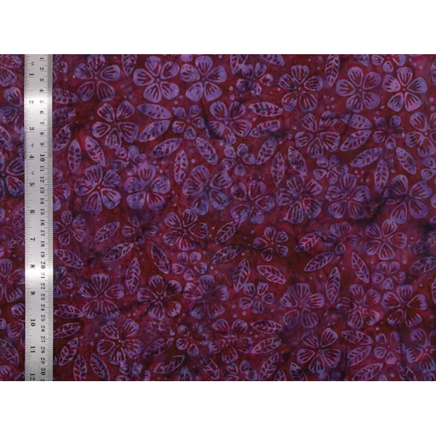 Tissu coton Batik Violette