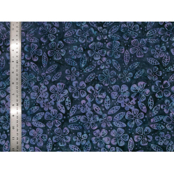 Tissu coton Batik Violette bleu - Bibop et Lula