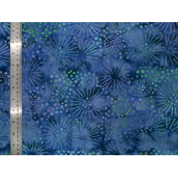 Tissu coton Batik Artifice bleu - Bibop et Lula
