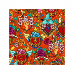 Coton bio Amulettes vermillon - Bibop et Lula
