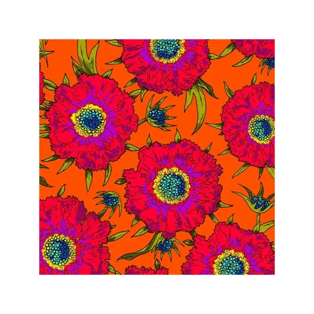 Coton bio Saga orange