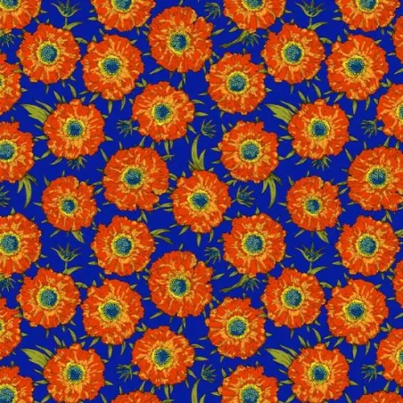 Velours ferme " Saga bleu "