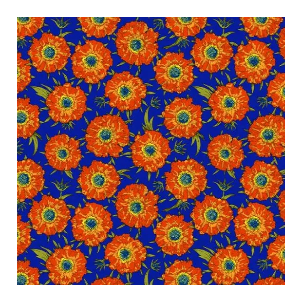 Velours ferme " Saga bleu "