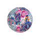 Lampion tissu boule japonaise rond Majorelle - Bibop et Lula