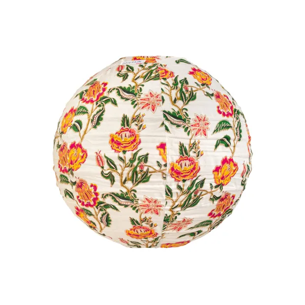 Lampion tissu boule japonaise rond Malacca
