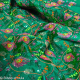 Tissu indien Bollywood brodé de sequins Serla vert - Bibop et Lula