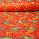 Tissu indien Bollywood brodé de sequins Serla orange - Bibop et Lula