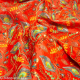 Tissu indien Bollywood brodé de sequins Serla orange - Bibop et Lula