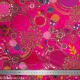 Tissu indien Bollywood brodé de sequins Kalar rose - Bibop et Lula